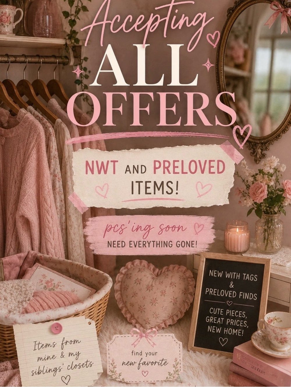 CLOSET CLOSING SALE!!!